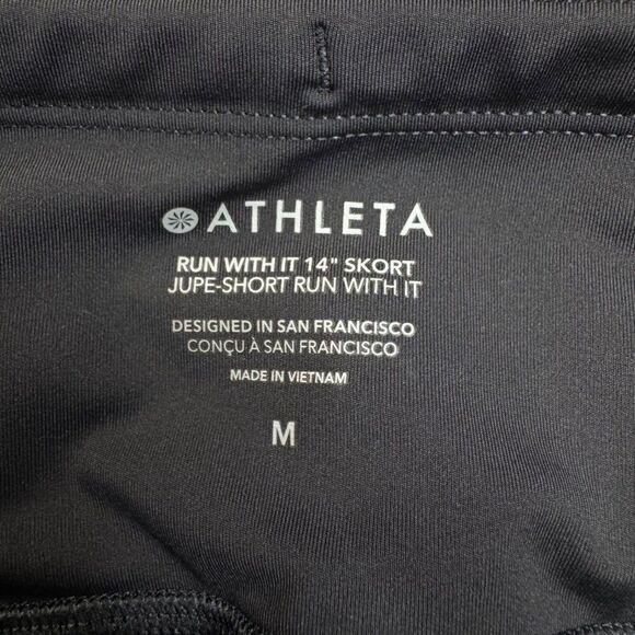 Athleta Run With It Skort 14" Black - Picture 6 of 15